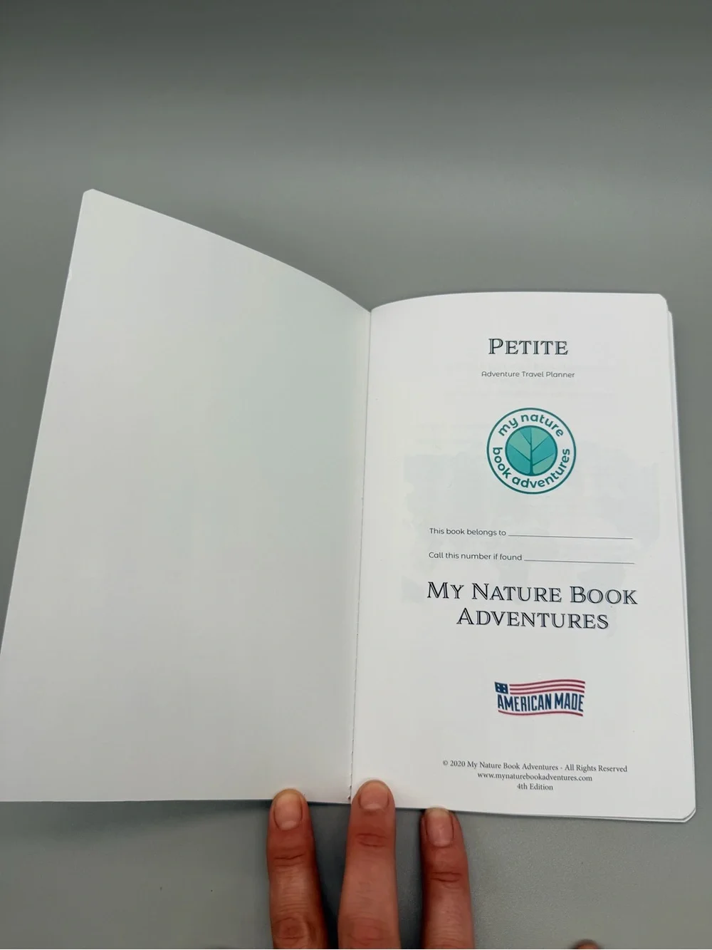 My Nature Book Adventures Petite Travel Planner Notebook 5x8 Passport Stamp